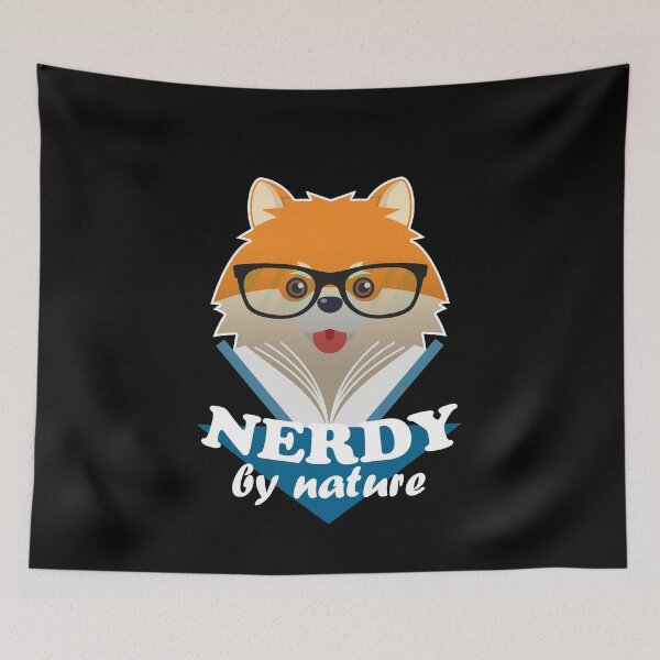 Item preview, Nerdy by nature – Funny cute dog nerd Shiba Inu designed and sold by creepyjoe.