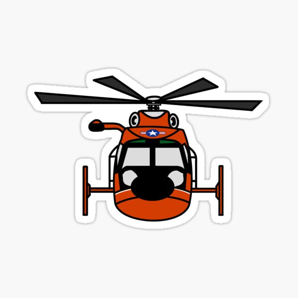 U.S. Coast Guard HH-65 Dolphin Head On Sticker