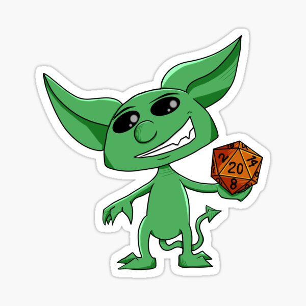 Dice Imp Sticker
