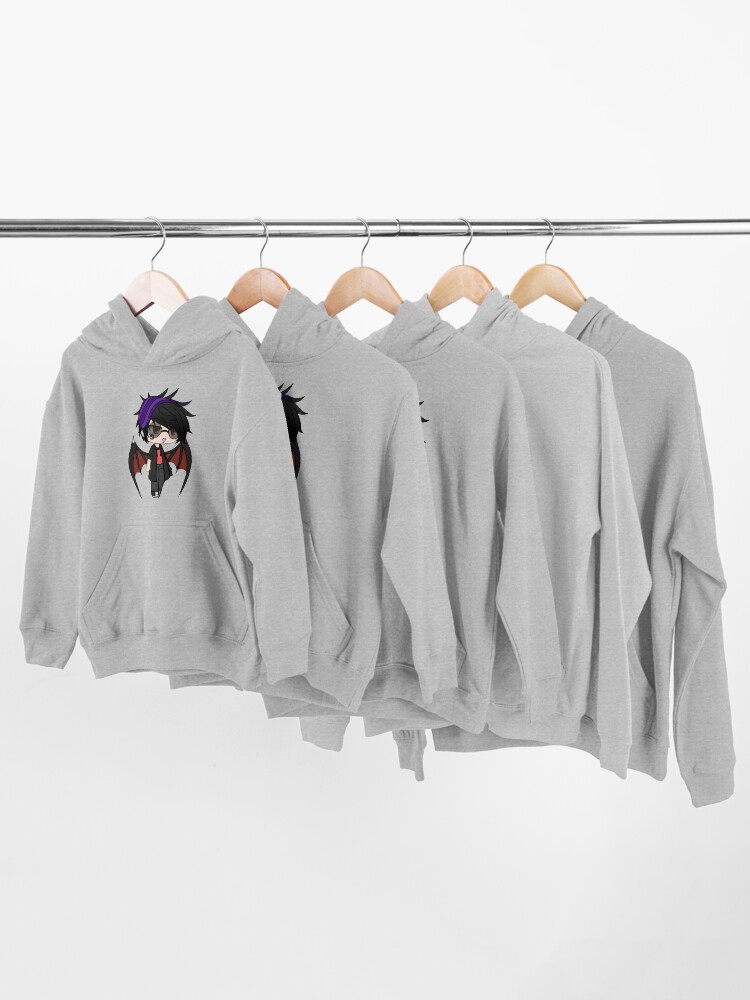 Alternate view of Gacha Life Series - Karl Chibi Vampire Boy Kids Pullover Hoodie