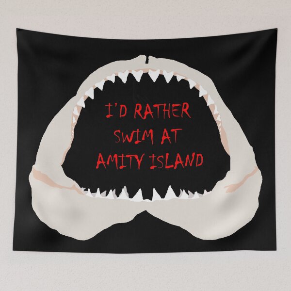 Item preview, I'd Rather Swim at Amity Island designed and sold by Cupcakeismyname.