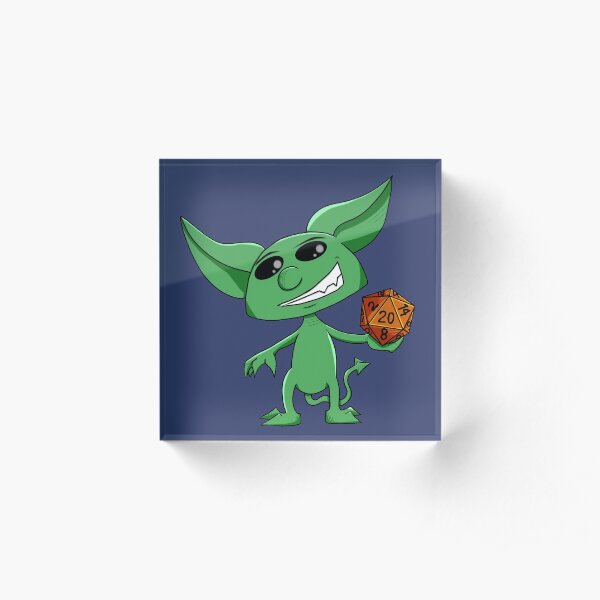 Dice Imp Acrylic Block