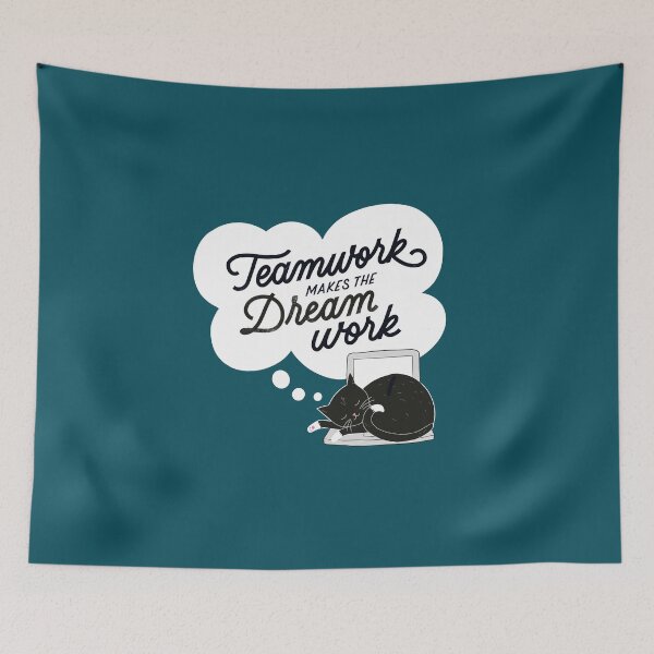 Item preview, Teamwork makes the dream work designed and sold by Kerstin Ebner.