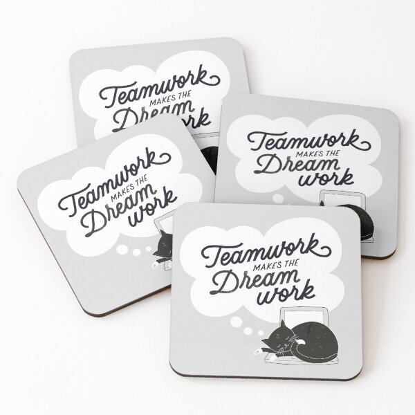 Item preview, Teamwork makes the dream work designed and sold by Kerstin Ebner.