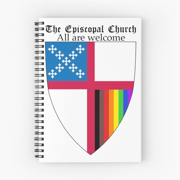 Item preview, Episcopal Church Shield with 8 Colours Rainbow Pride 1 designed and sold by litmusician.