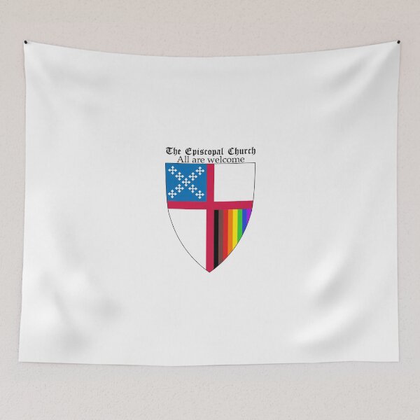 Item preview, Episcopal Church Shield with 8 Colours Rainbow Pride 1 designed and sold by litmusician.