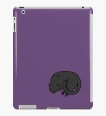 Sleeping Cat - Black iPad Case/Skin