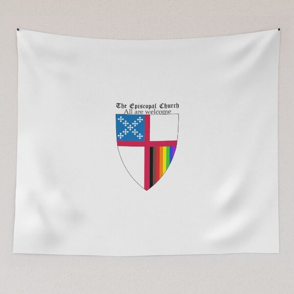 Item preview, Episcopal Church Shield with 8 Colours Rainbow Pride 2 designed and sold by litmusician.