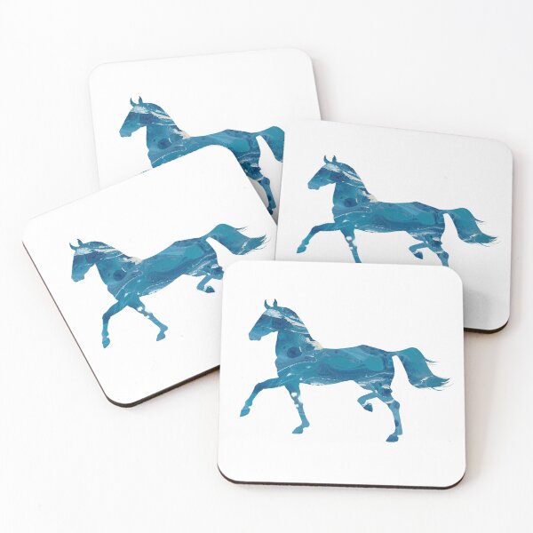 Item preview, Light Blue Akhal-Teke Horse Silhouette designed and sold by LuxeHurricane.