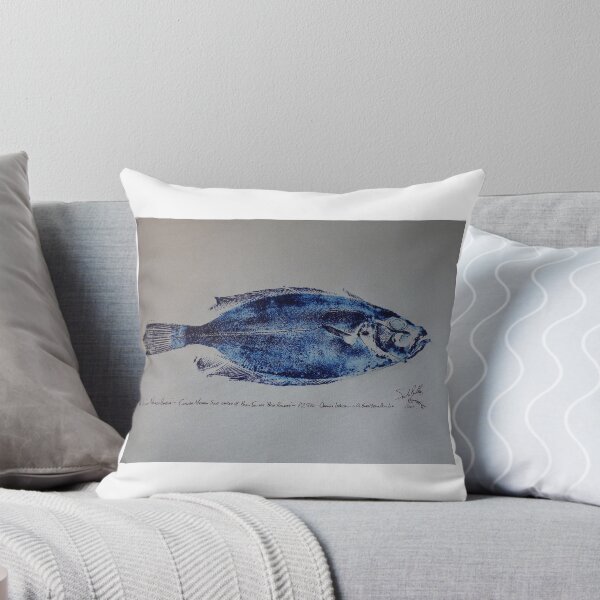Item preview, The 'Soul' of Newlyn - Cornish Megrim Sole - Newlyn Fish Art (Gyotaku) designed and sold by PortholeStudio.
