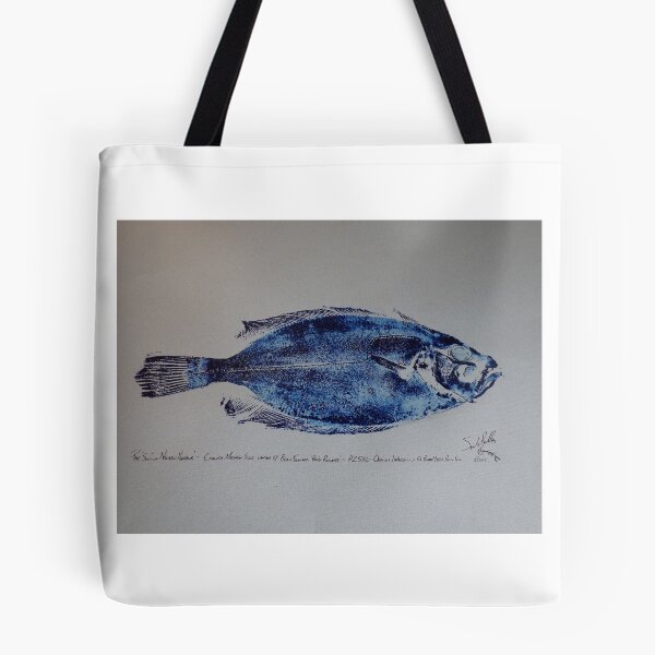 Item preview, The 'Soul' of Newlyn - Cornish Megrim Sole - Newlyn Fish Art (Gyotaku) designed and sold by PortholeStudio.
