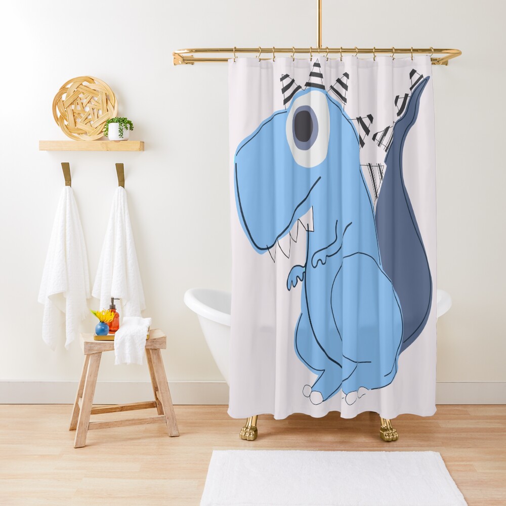 "Cute Dinosaur" Shower Curtain by christopper Redbubble