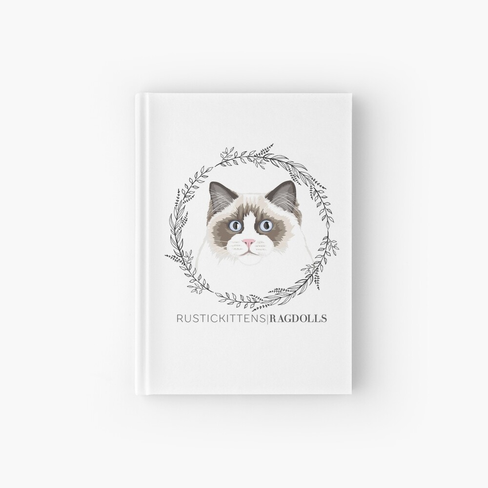 Seal Bicolor Ragdoll Wreath Hardcover Journal