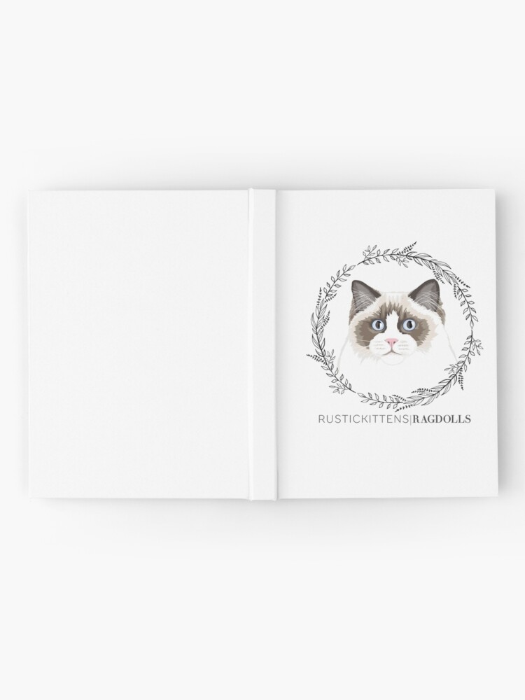 Alternate view of Seal Bicolor Ragdoll Wreath Hardcover Journal