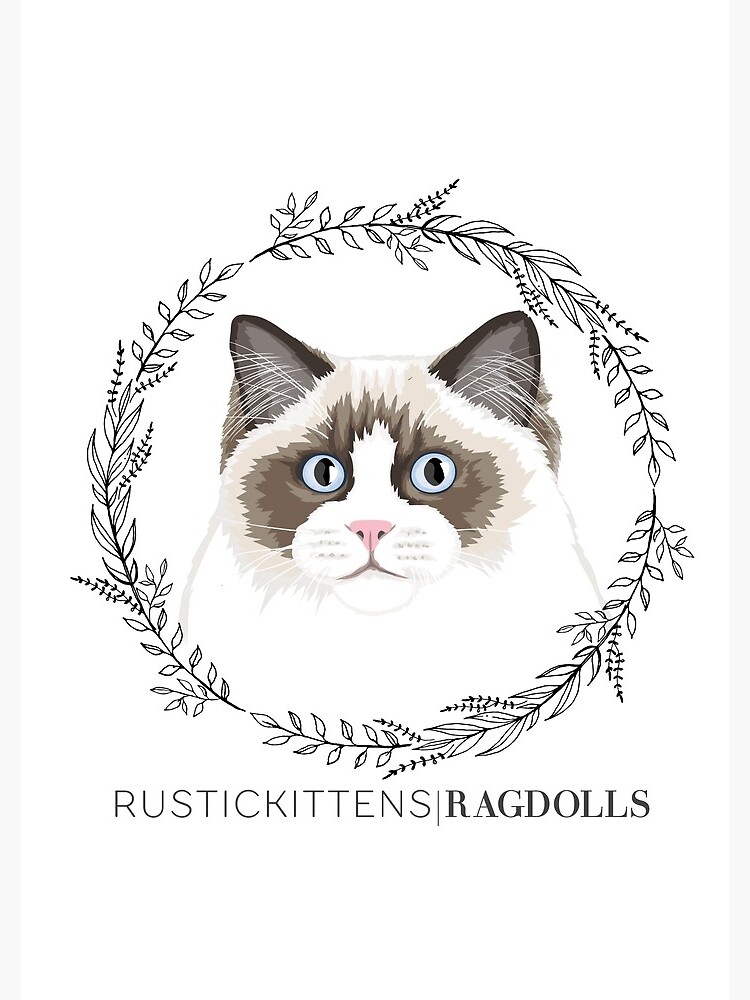 Seal Bicolor Ragdoll Wreath by rustickittens