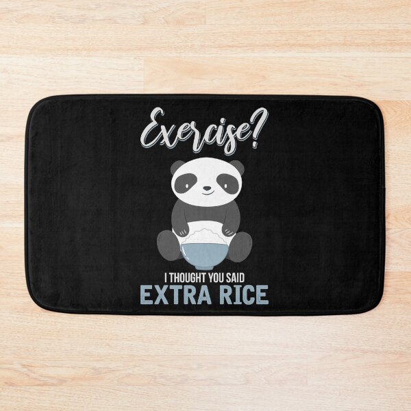 Item preview, Exercise? I thought you said extra Rice lazy funny panda designed and sold by mawolk.