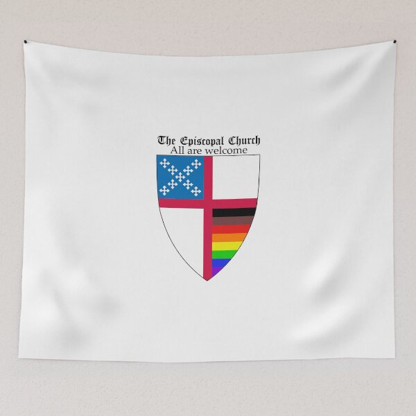 Item preview, Episcopal Church Shield with 8 Colours Rainbow Pride 3 designed and sold by litmusician.