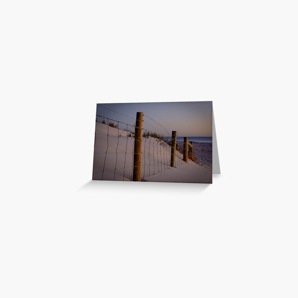 The old fenceline - Ocean Reef, Perth, Western Australia Greeting Card