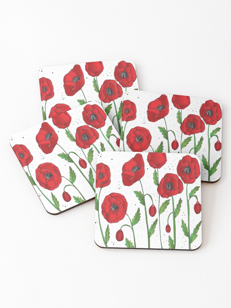 red coasters