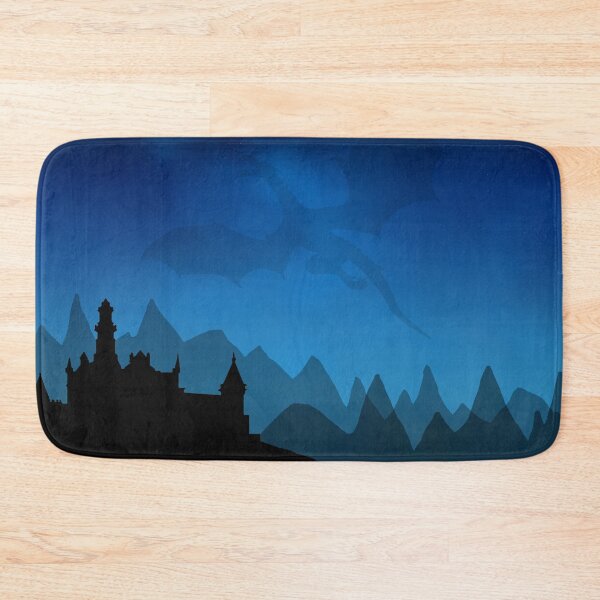 Item preview, Dragon and Castle Silhouette designed and sold by WiseWitch.