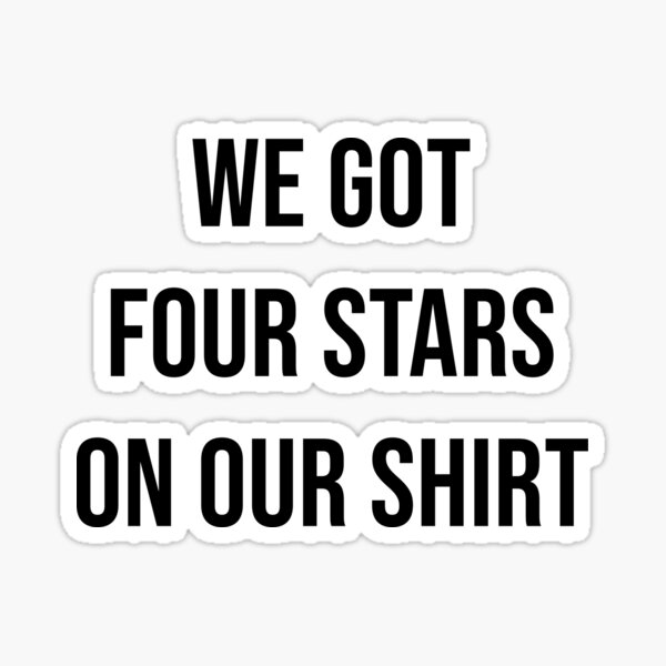 FOUR STARS Sticker