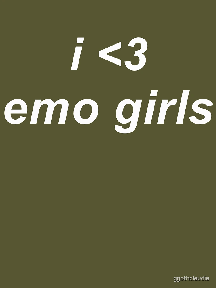 i <3 emo girls Essential T-Shirt for Sale by ggothclaudia