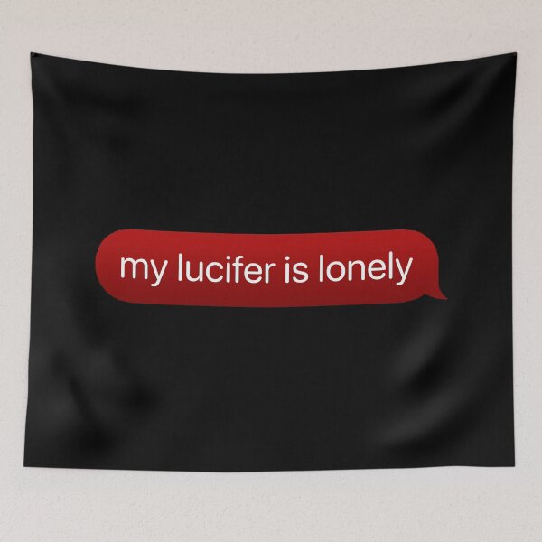Item preview, Copy of My Lucifer Is Lonely Text (Red Version) designed and sold by Olivia Ossege.