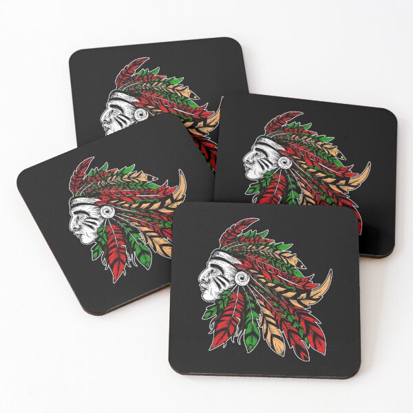 Item preview, Native American Indian with feather headdress. designed and sold by emphatic.