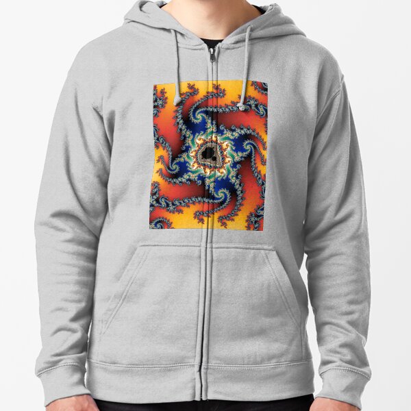 fractal #3 (mandelbrot set) Zipped Hoodie