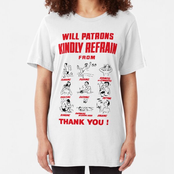 NDVH Pool Rules Slim Fit T-Shirt
