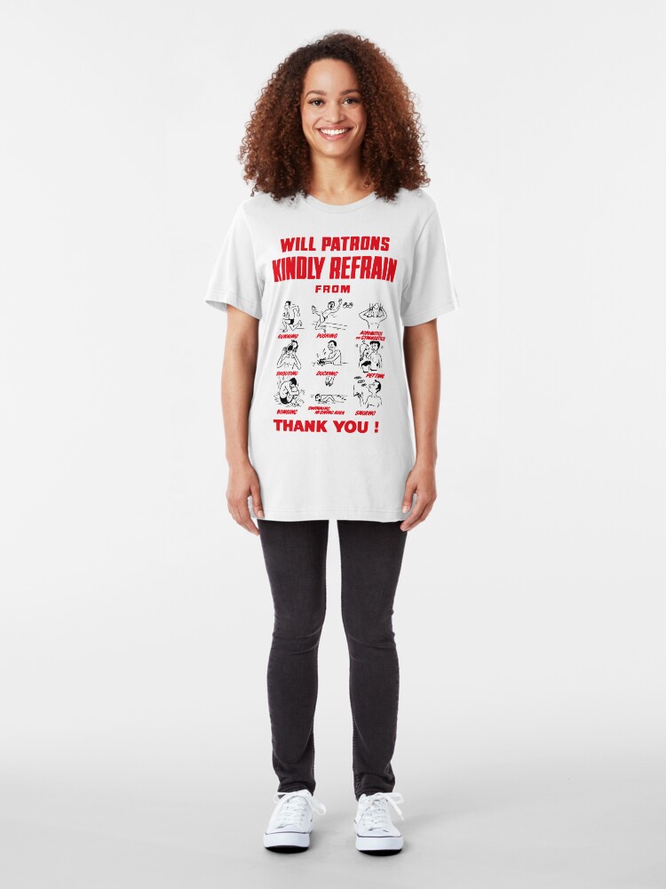 Alternate view of NDVH Pool Rules Slim Fit T-Shirt