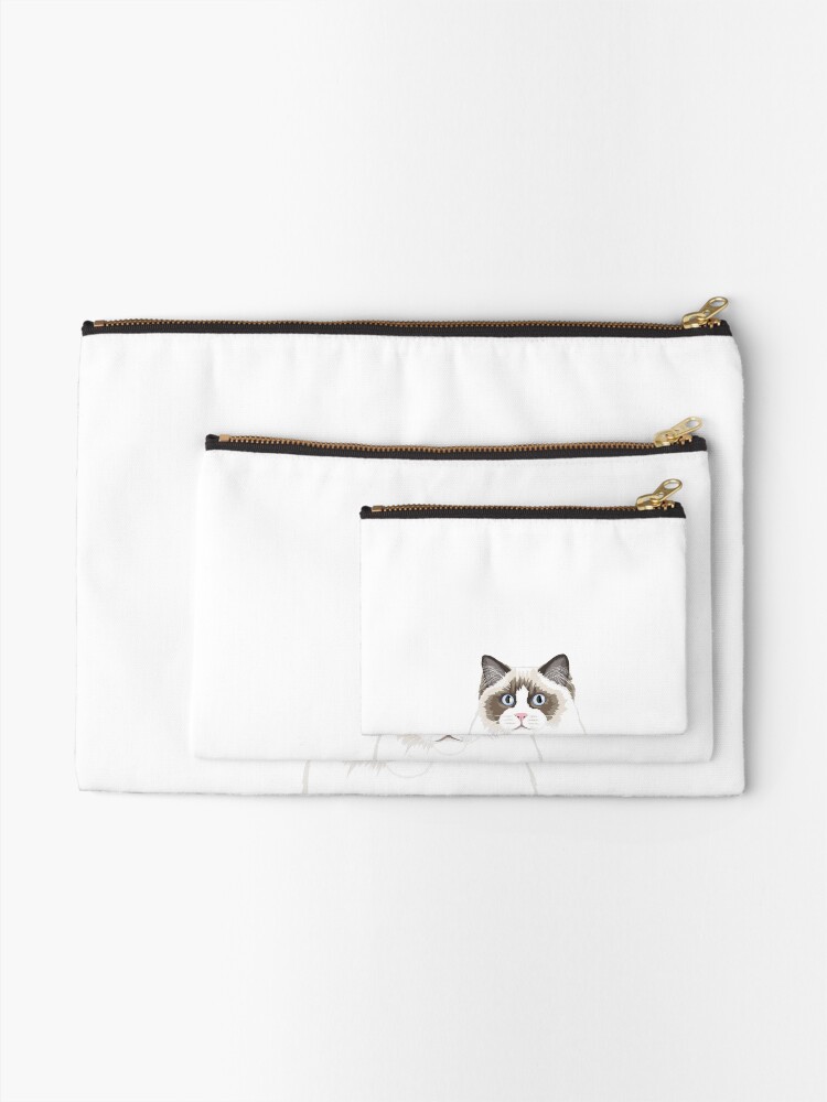 Alternate view of Seal Bicolor Ragdoll Zipper Pouch