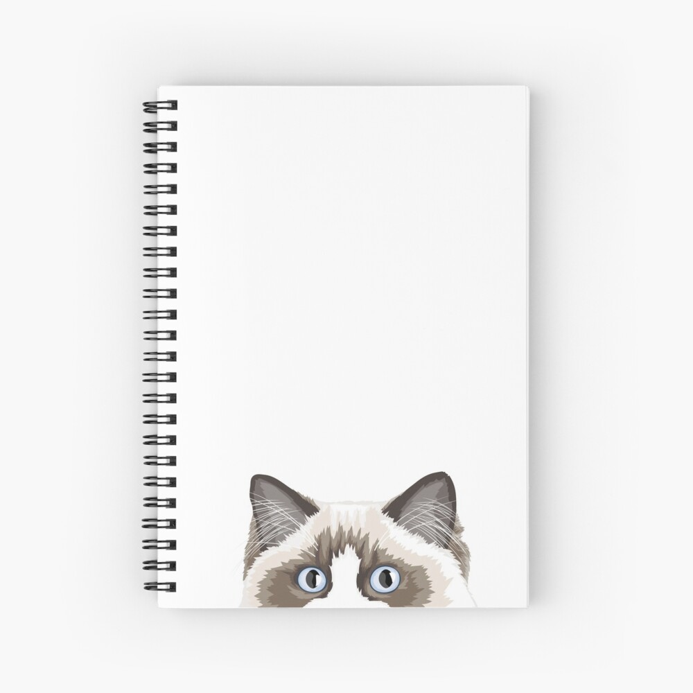 Seal Bicolor Ragdoll Spiral Notebook