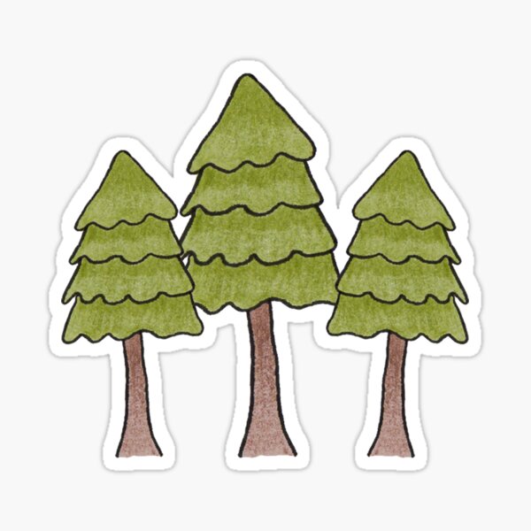 Pine Trees Sticker