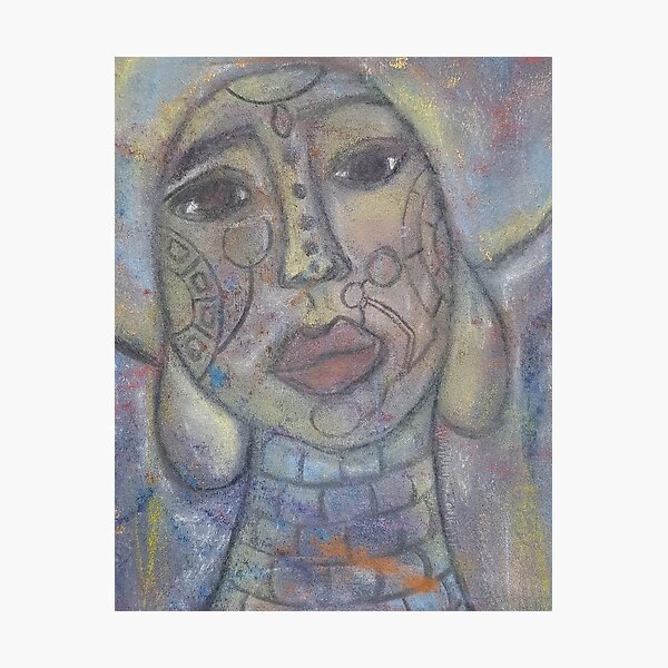 Pastel Portrait - S08 Photographic Print