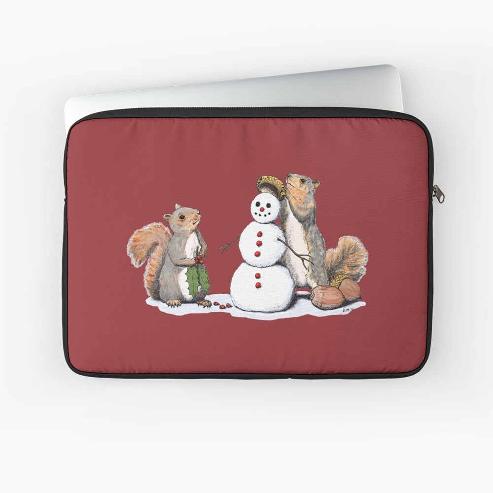 Holiday Trimmings - Festive Red Laptop Sleeve