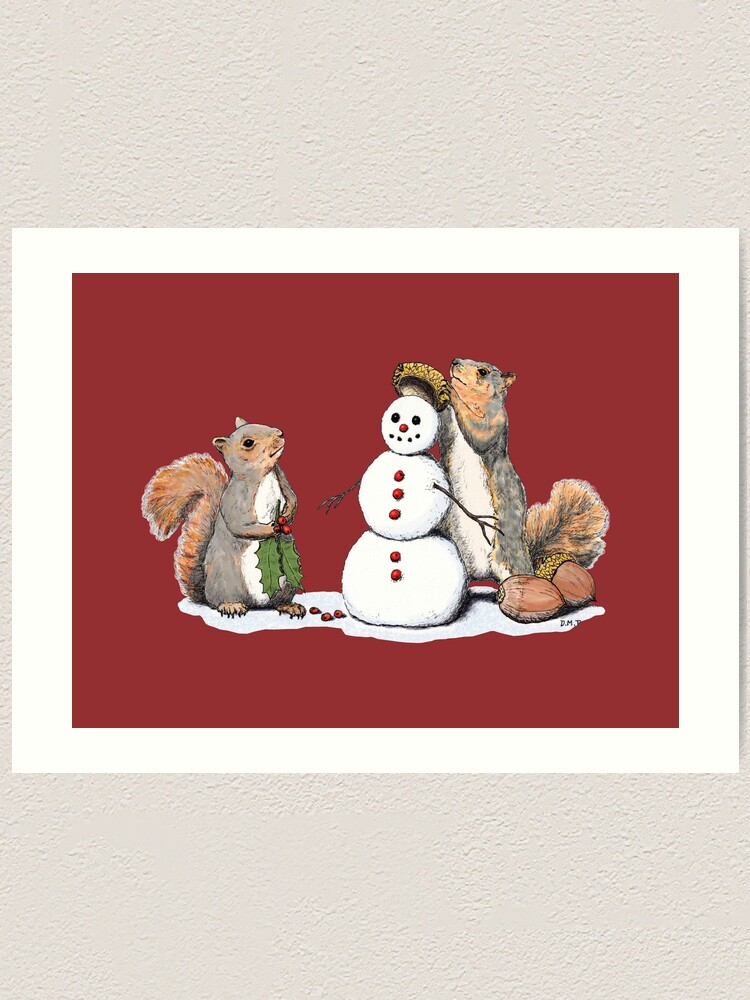 Alternate view of Holiday Trimmings - Festive Red Art Print