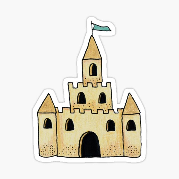 Sandcastle Sticker