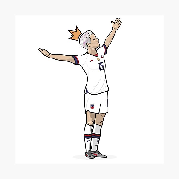 Megan Rapinoe USWNT Queen Illustration Photographic Print