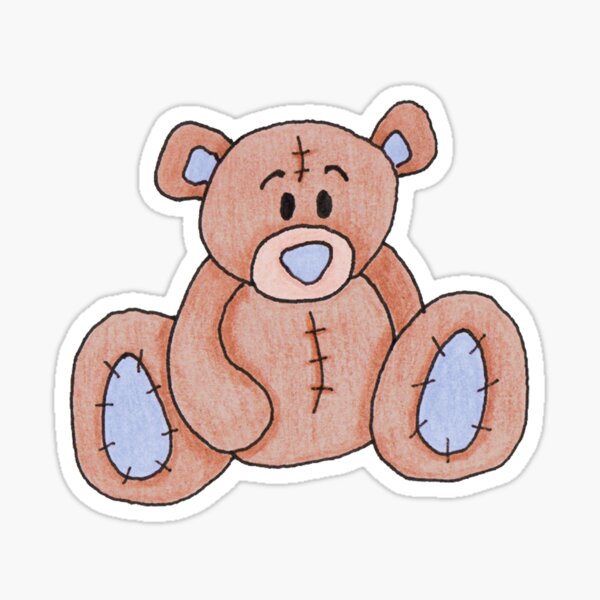 Teddy Bear - BLUE Sticker