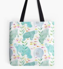 Lazy Manatees Tote Bag