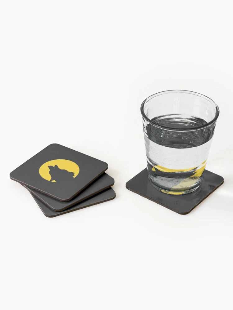 Thumbnail 2 of 5, Coasters (Set of 4), Wolf Howling designed and sold by ZachTheDesigner.