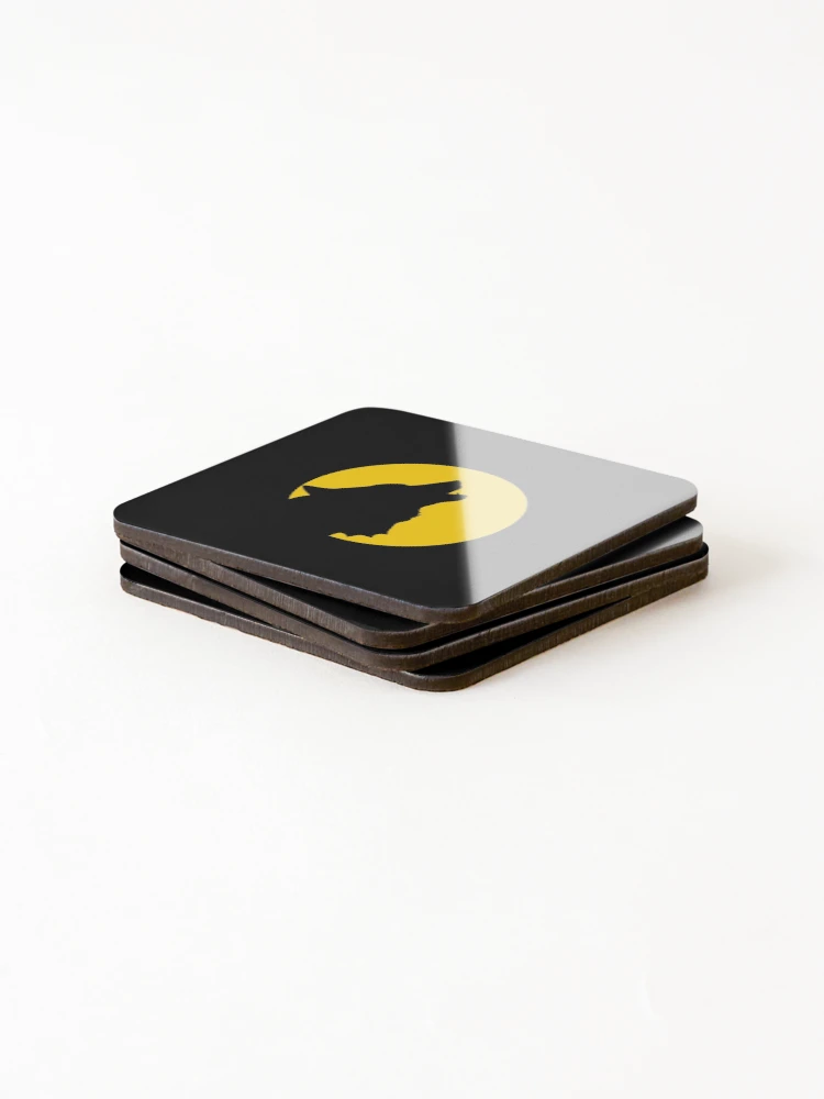 Thumbnail 4 of 5, Coasters (Set of 4), Wolf Howling designed and sold by ZachTheDesigner.