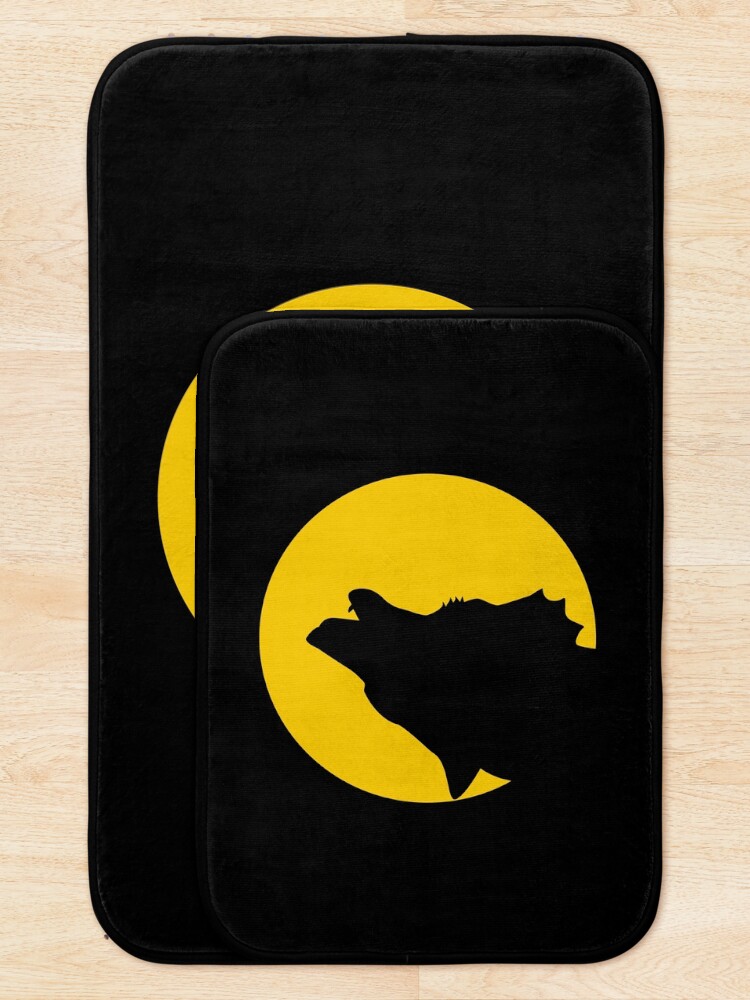 Thumbnail 5 of 6, Bath Mat, Wolf Howling designed and sold by ZachTheDesigner.