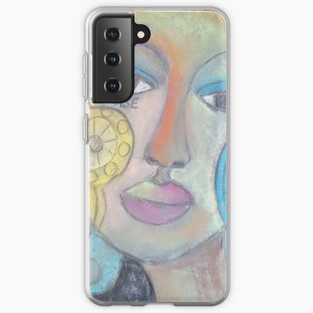 Pastel Portrait S21 Case Skin For Samsung Galaxy By Realityarts Redbubble