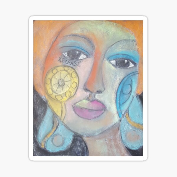 Pastel Portrait - S21 Sticker