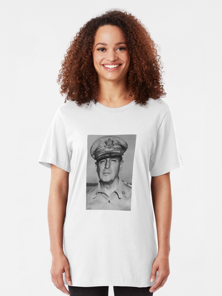 NEW COTTON WHITE TSHIRT DOUGLAS MACARTHUR