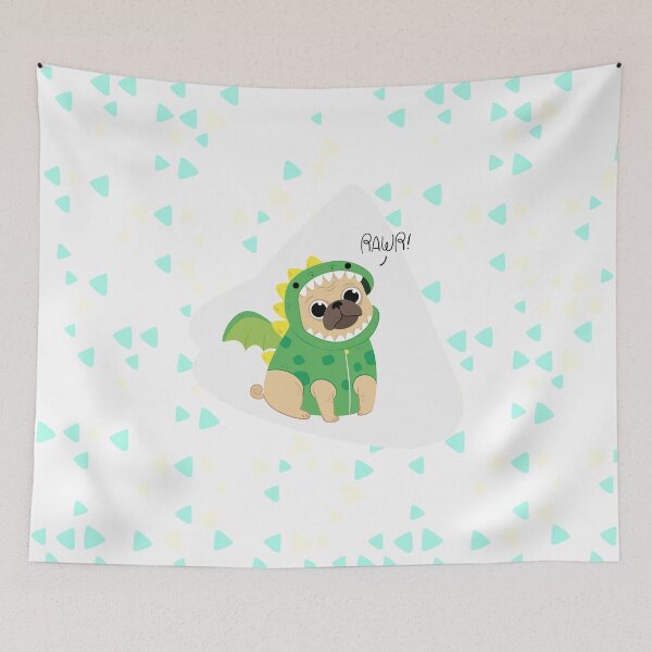Item preview, Pug Dinosaur In Costume designed and sold by Gabriel Ghali.
