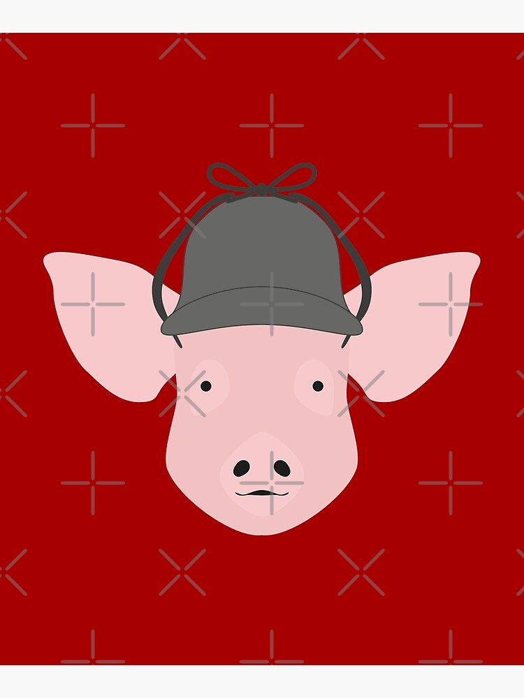 NDVH Pig Wearing a Deerstalker by nikhorne