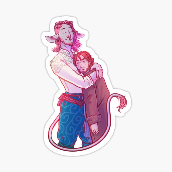 Caduceus Hugging Caleb Sticker